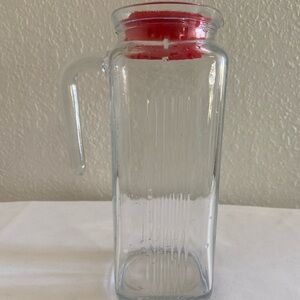 Vintage Pasabahce square pitcher/carafe